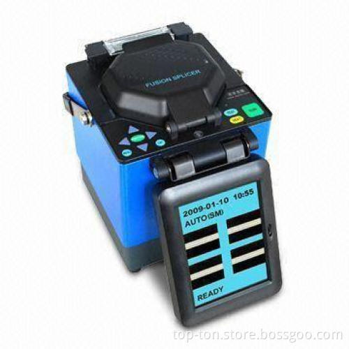 Fiber-optic Fusion Splicer Machine with Fiber Cleaver, Stripper and Electrode, Eight Languages